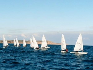 Great turn-out of 14 Lasers