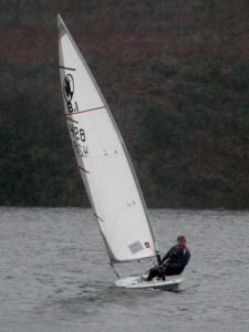 First competitor to take a swim!