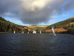 Keith Holden leading the fleet