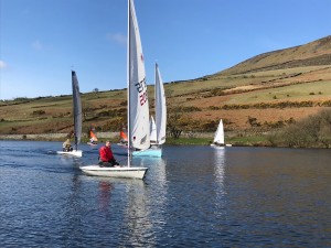 Dinghy Captain Ralph Kee 'posing' in the final races of the Winter Series